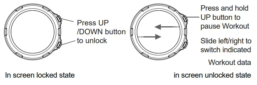 VF RWATCH3 V fitness Smart Fitness Watch - Operation during
