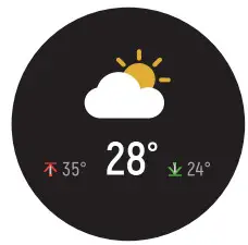 VF RWATCH3 V fitness Smart Fitness Watch - Weather