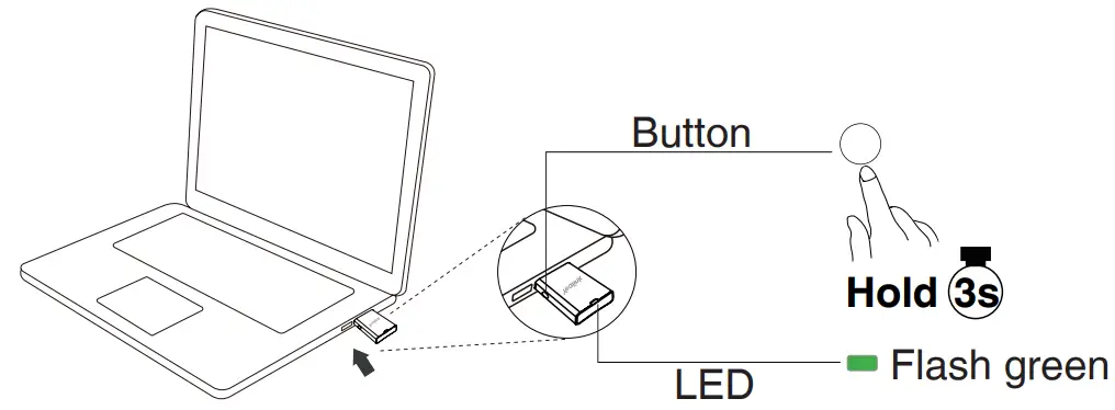 Yealink WDD60 DECT Headset USB Dongle - Headset