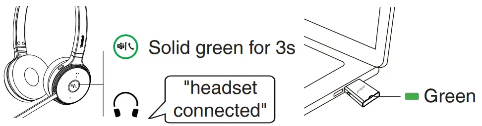 Yealink WDD60 DECT Headset USB Dongle - Pair successfully