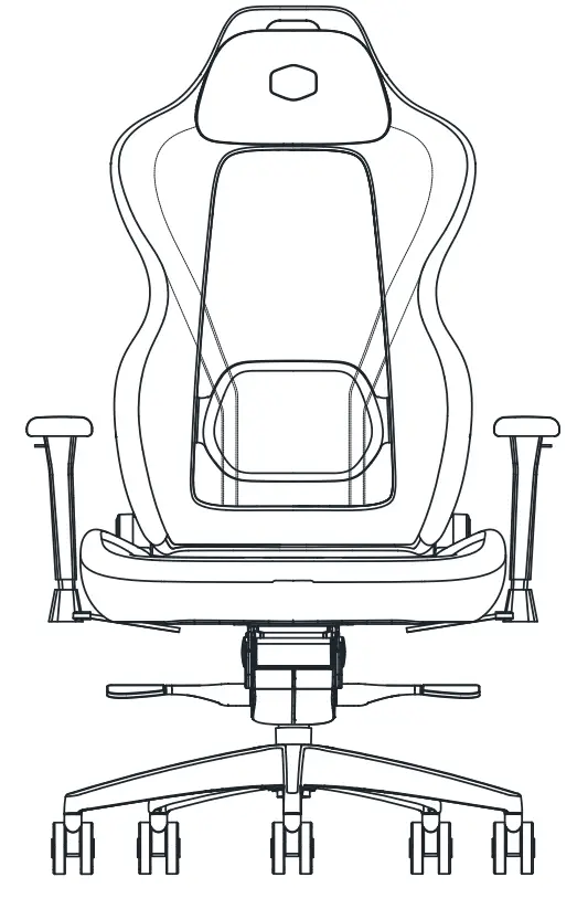 Hybrid 1 Cooler Master Gaming Chair - fig