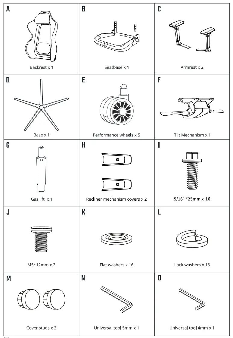 Hybrid 1 Cooler Master Gaming Chair - fig2