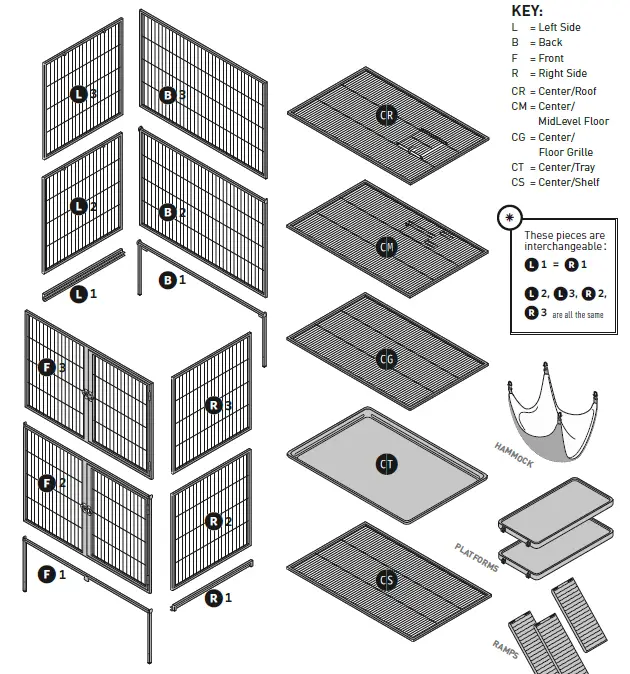 Prevue Hendryx 58502 Ferret Stack Two Story 1