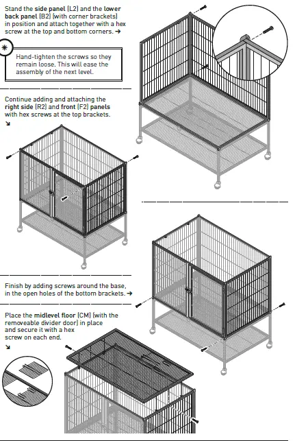 Prevue Hendryx 58502 Ferret Stack Two Story 10