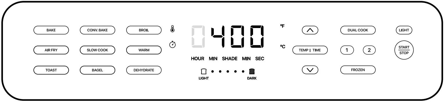 CHEFMAN RJ50-SS-T Air Fryer+ Oven - FEATURES1