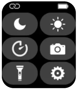 Swipe Down to access the Shortcut Menu