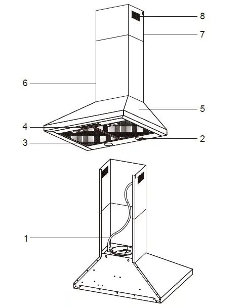 SUMMIT SEH1524SS Range Hood (1)