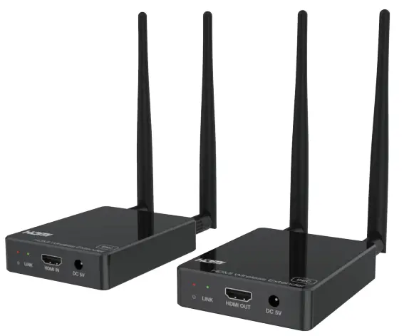 Karbon HDC-E5100W AV HDMI Wireless Extender with One Way IR 100m