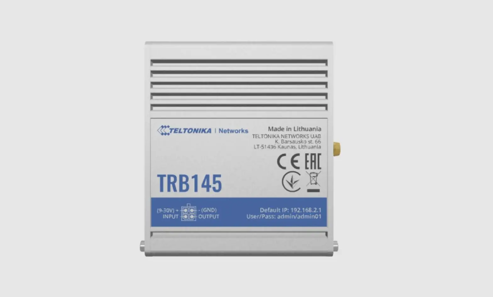 Teltonika Trb145 Industrial Rugged Lte Rs485 Gateway Owner's Manual Teltonika Trb145 Industrial Rugged Lte Rs485 Gateway Owner's Manual