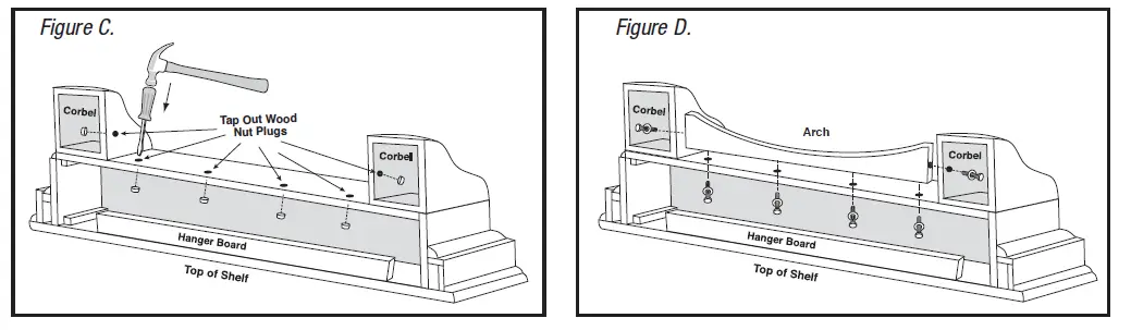 TRACTOR SUPPLY 2021919 Pearl Mantels Premium Wood Mantel Shelf 3