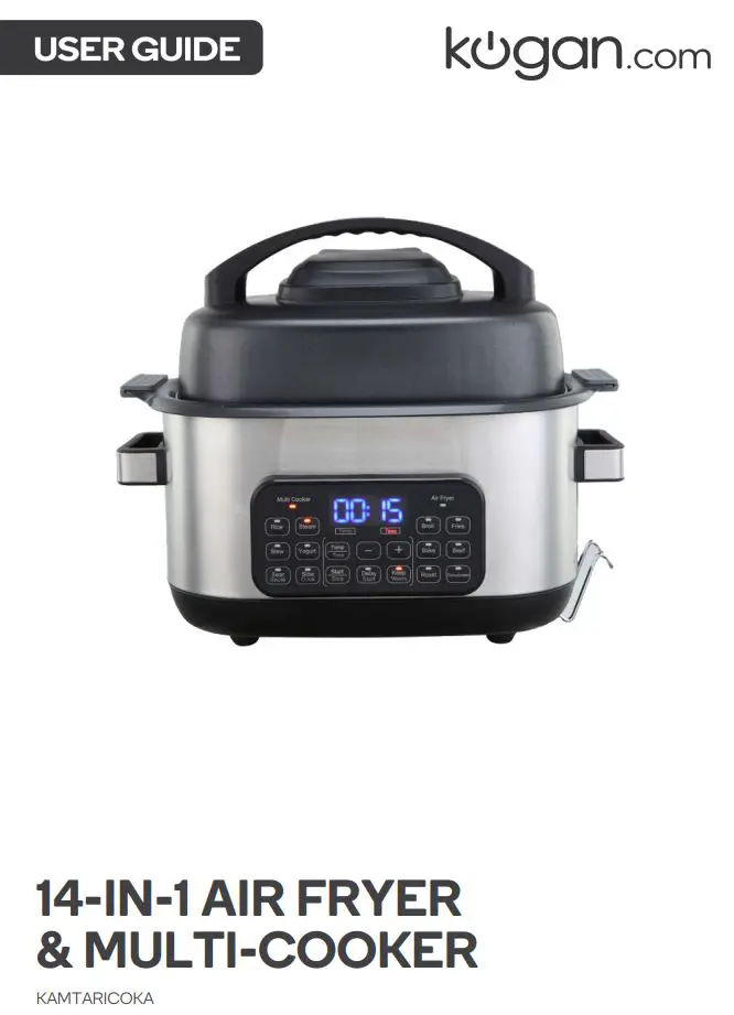 Kogan 14-in-1 Air Fryer & Multi-cooker User Guide