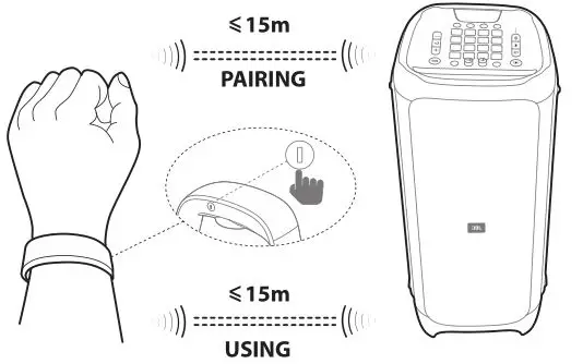 JBL HARMAN PartyBox 1000 - AIR GESTURE WRISTBAND