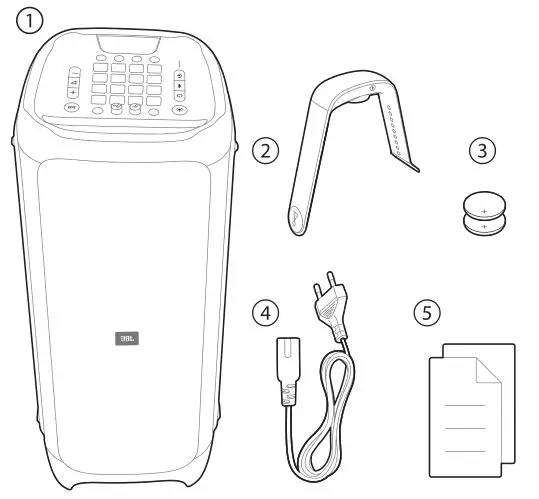 JBL HARMAN PartyBox 1000 - Box Content