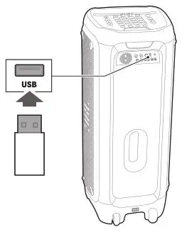JBL HARMAN PartyBox 1000 - USB connection