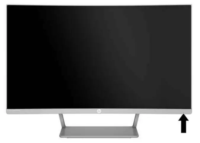 hp Z4N74AA 27 Curved Display Monitor - Front