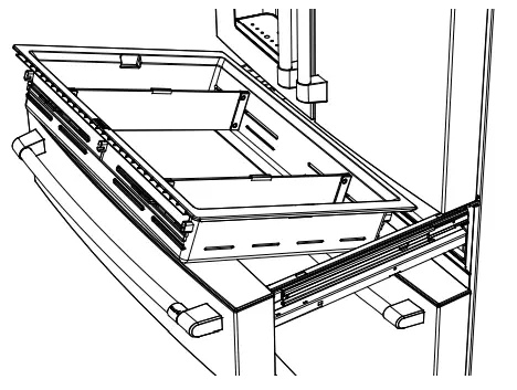 CAFE CXE22 4 French Door Refrigerator - drawer