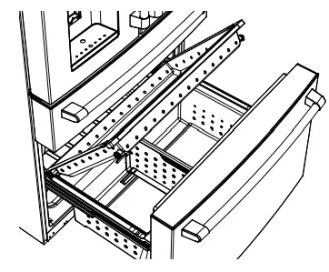 CAFE CXE22 4 French Door Refrigerator -drawer3