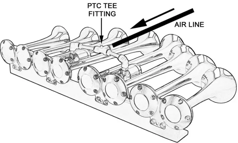 VIXEN HORNS VXO8330B-8124XB Octo Trumpet Train Air Horn Black-fig2