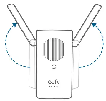 eufy E8222 Video Doorbell 1080p - Chime’s antennas