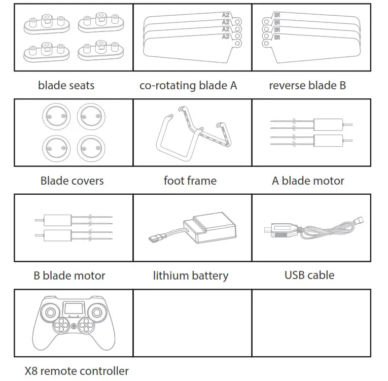 TOZO Q1012 Drone RC Quadcopter - Optional accessories