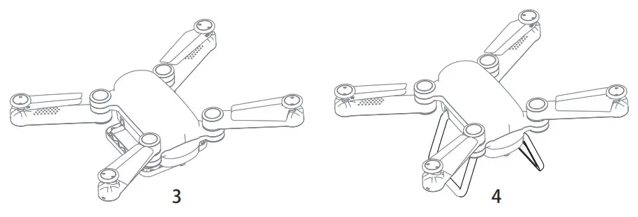 TOZO Q1012 Drone RC Quadcopter - Unfold the aircraft 1