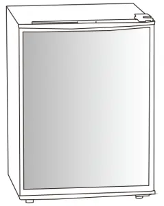 LG GH-1660 Brass Monkey Upright Fridge and Freezer