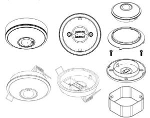 nLIGHT rCMSB Sensor - Battery Powered Ceiling Mount Sensor - INSTALLATION STEPS