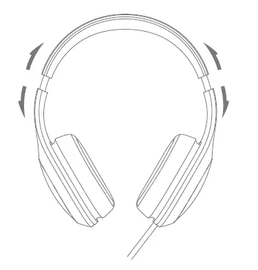 Adjustable headband for comfortable fit