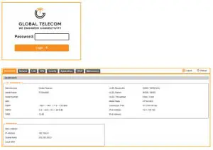 GLOBEL TELECOM TITAN 4000 4G LTE A CAT12 Outdoor CPE - WEB Login