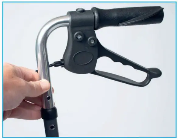 NRS M58203 2-in-1 Rollator and Transit Chair - Attaching the Handles