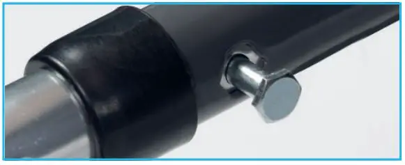 NRS M58203 2-in-1 Rollator and Transit Chair - Insert 1 x bolt, making sure the bolt head slots into the hexagonal recess