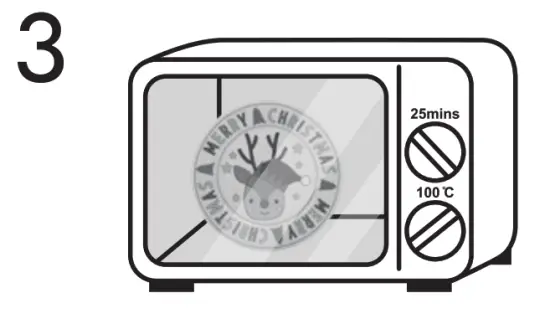 Kmart 822-Plate 9 Piece Christmas Colour Your Own Decorative Plate - place