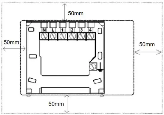 SECURE ThermoPlus PRT1 Programmable Room Thermostat - Fitting the Backplate