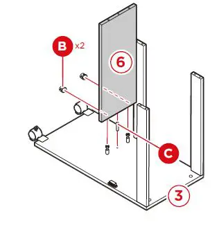 bcp SKY5834 Folding Sewing Craft Table Instruction fig 11