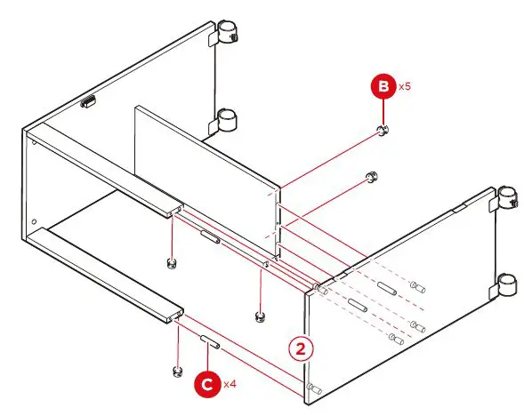 bcp SKY5834 Folding Sewing Craft Table Instruction fig 12