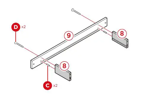 bcp SKY5834 Folding Sewing Craft Table Instruction fig 14