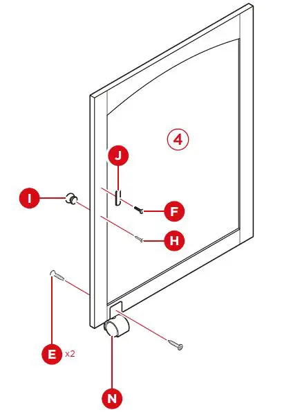 bcp SKY5834 Folding Sewing Craft Table Instruction fig 18