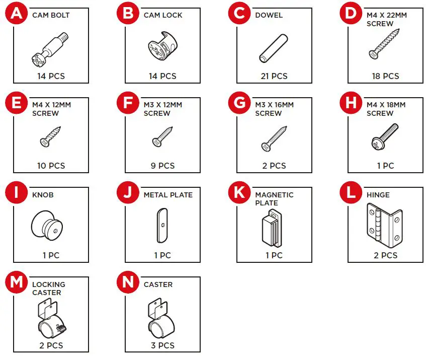 bcp SKY5834 Folding Sewing Craft Table Instruction fig 3