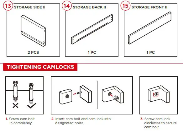 bcp SKY5834 Folding Sewing Craft Table Instruction fig 5