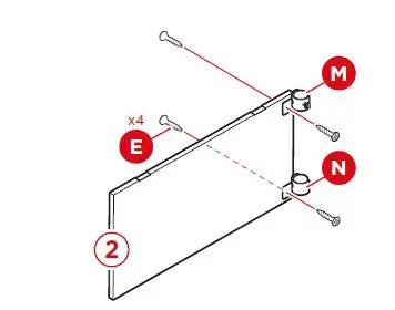 bcp SKY5834 Folding Sewing Craft Table Instruction fig 6