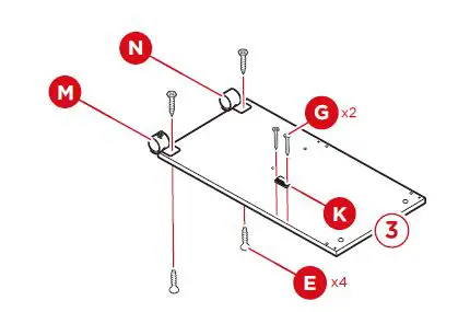 bcp SKY5834 Folding Sewing Craft Table Instruction fig 8