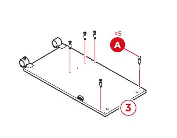 bcp SKY5834 Folding Sewing Craft Table Instruction fig 9