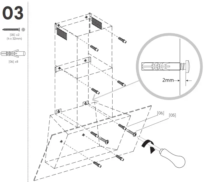 GoodHome GHAGRO90 Bamia Glass Round Angled Cooker Hood- 3