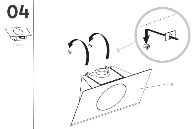 GoodHome GHAGRO90 Bamia Glass Round Angled Cooker Hood- 4