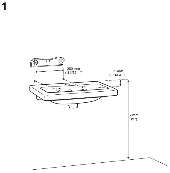 IKEA 504.508.25 TVÄLLEN Washbasin fig 8
