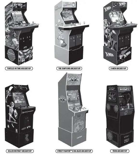 ARCADE1UP TO-A-01247 Tron Arcade Machine fig 1