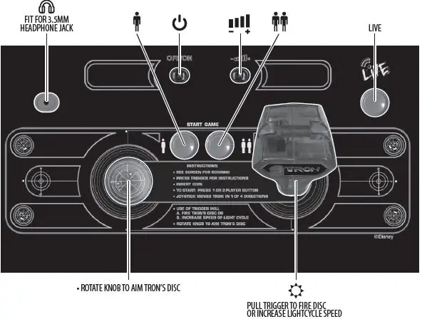 ARCADE1UP TO-A-01247 Tron Arcade Machine fig 2