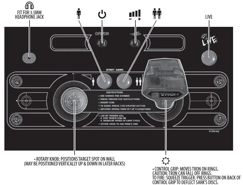 ARCADE1UP TO-A-01247 Tron Arcade Machine fig 3