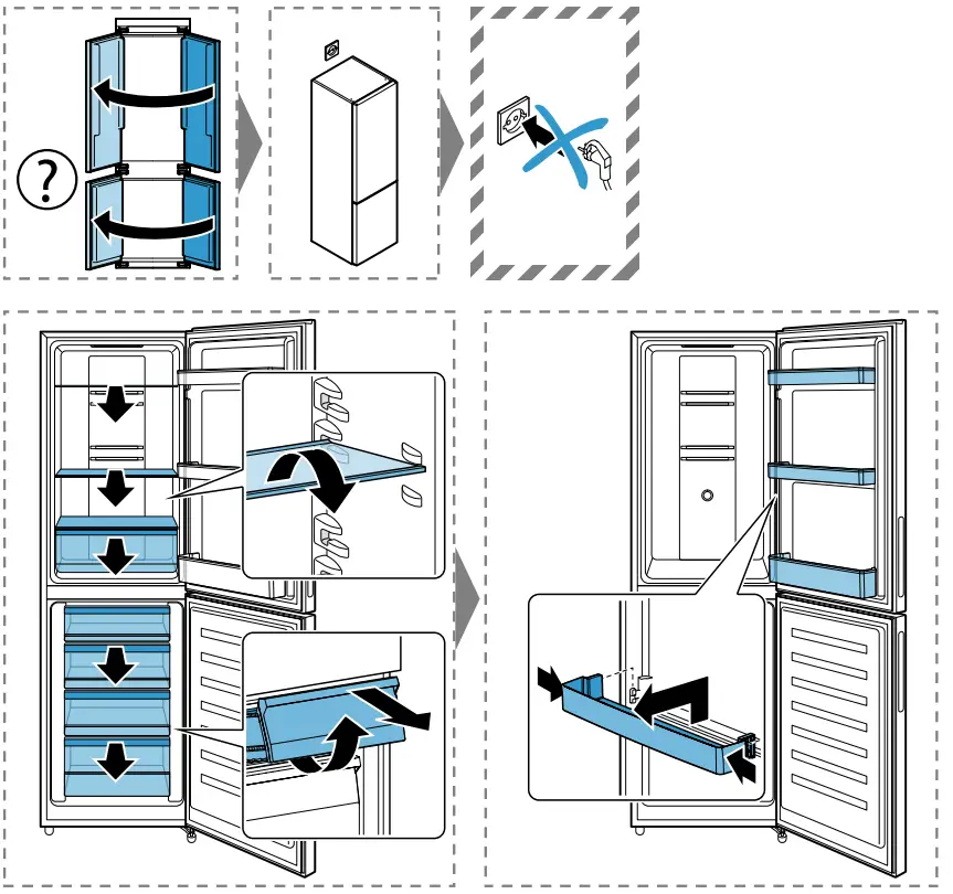 Hisense KGN55 Fridge - fig 2