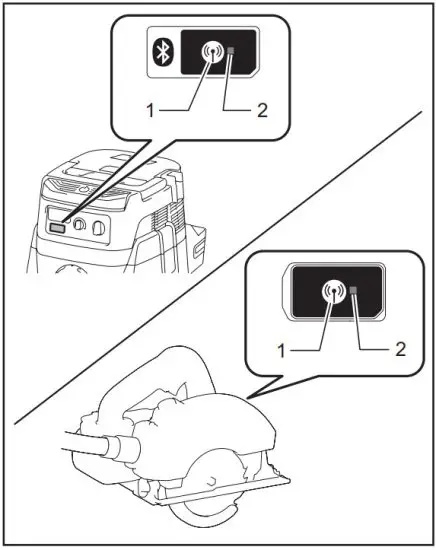 makita DVC864L Cordless Vacuum Cleaner - Tool registration for the cleaner 2